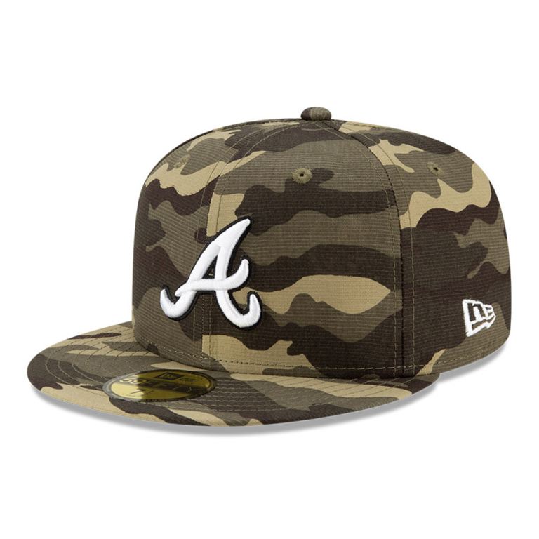 Gorras New Era 59fifty Camuflados - Atlanta Braves MLB Armed Forces 69187SOYE